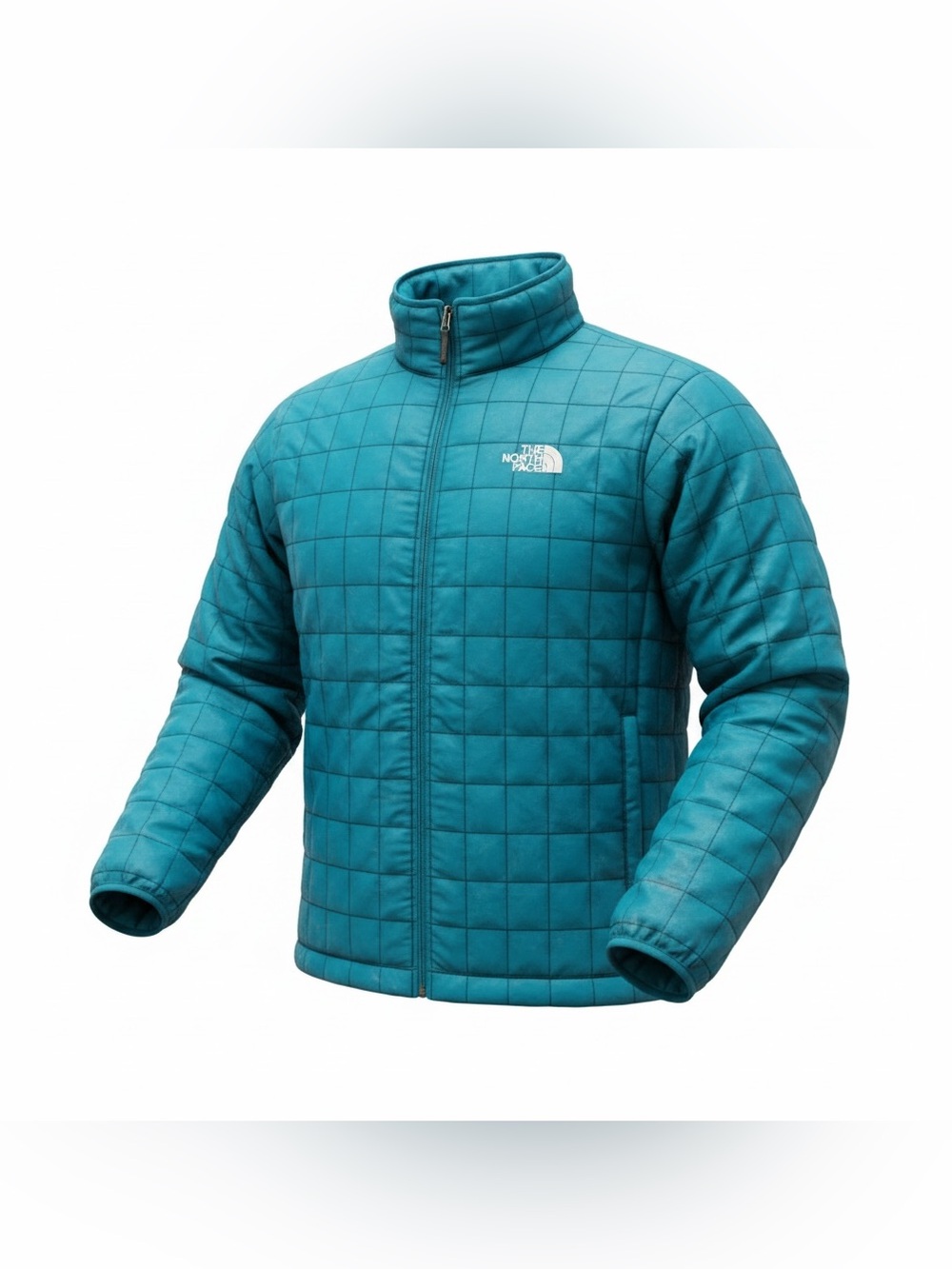 NWT The North Face TNF Thermal Insulation ThermoBall Jacket Digital Steel L